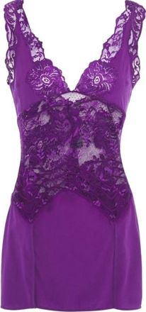 La Perla Purple Desert Rose Silk Cami Size XXS