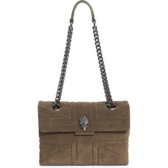 Kurt Geiger Kensington Quilted Shoulder Bag in Dark Grey at Nordstrom Rack
