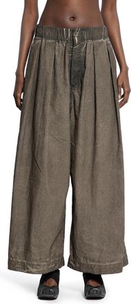 Uma Wang Poetic Pleated Cotton Trousers