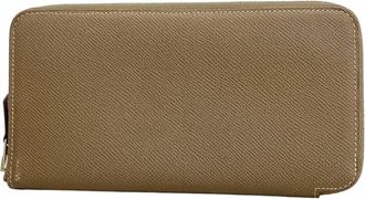 Hermès Etoupe Gray Epsom Leather Long Wallet (Bi-Fold) (Pre-Owned)