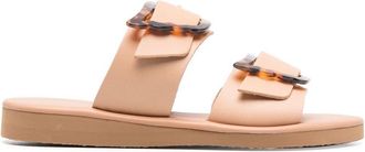 Ancient Greek Sandals buckle-embellished flat sandals - women - Leather - 36 - Neutrals