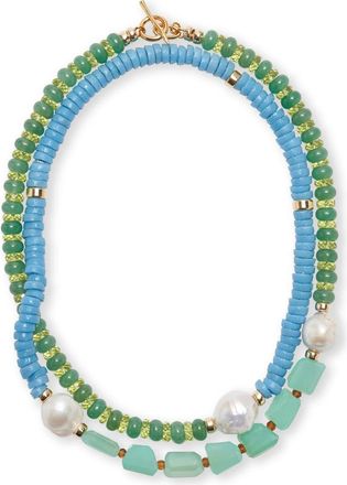 Lizzie Fortunato Cabana Beaded Necklace in Multi at Nordstrom
