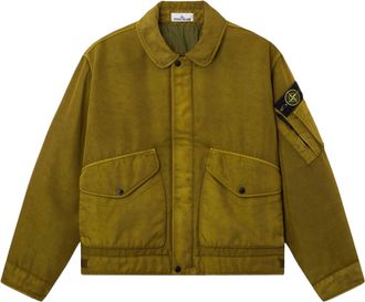 Stone Island Textured Cropped Boxy Blazer