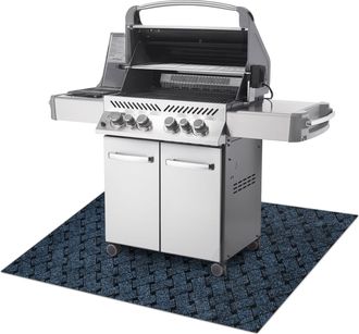 RugsX Rugsx - Vectra 800 Estera Protectora Para Parrilla Para Terraza, Exterior - Azul Blue 100x200 Cm
