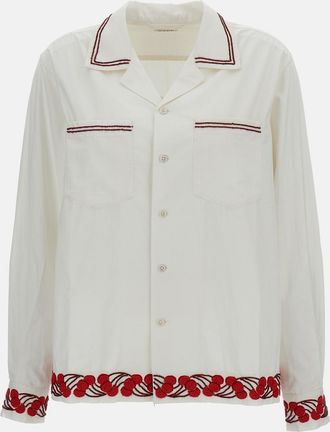 Bode Camicia Cherry Lane Beaded