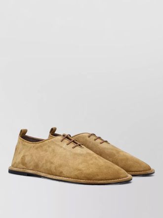 Ami suede lace up shoes round toe loafers