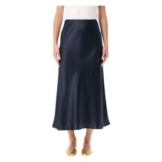 By Malene Birger Dames, Rokken, Blauw, Maat: S Satijn