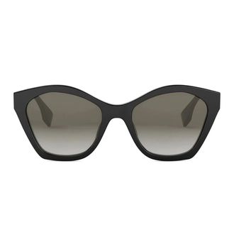 Fendi Lettering Black Butterfly Sunglasses