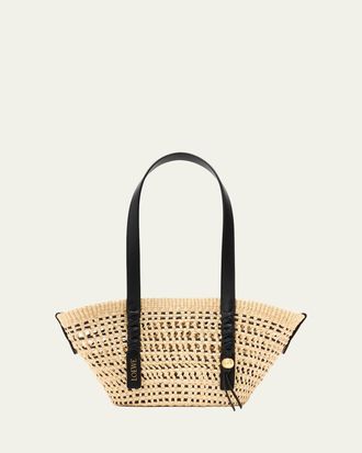 Loewe x Paulas Ibiza Braid Small Woven Basket Tote Bag