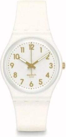 Swatch White Bishop Quartz White Dial Ladies Watch SO28W106-S14