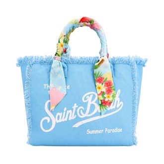 MC2 Saint Barth Tote Bags, female, Blue, Size: ONE SIZE Vanity Tote Bag