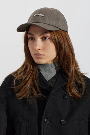 Jacquemus Cap With Logo, Unisex, Grey