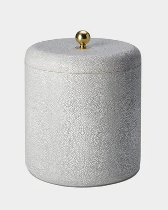 Aerin Faux Shagreen Ice Bucket, Chocolate