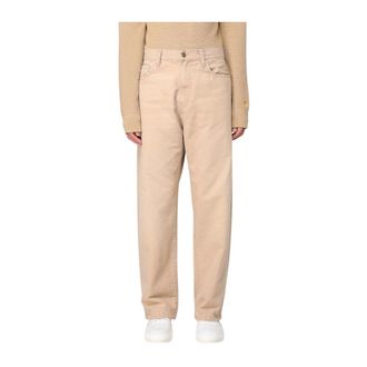 Carhartt Work in Progress Straight Trousers, male, Brown, W32, Brown Casual Regular Fit Trousers
