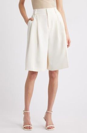 Good American Suiting Longer Length Shorts in Cloud White001 at Nordstrom Rack, Size 10