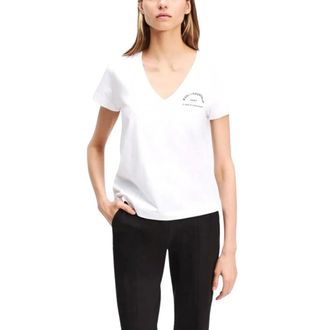 Karl Lagerfeld Dames, Tops, Wit, Maat: M Katoen