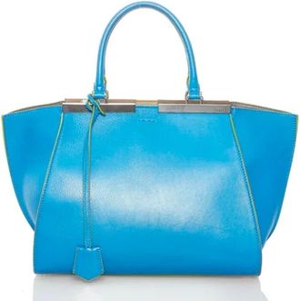 Fendi Tweedehands leren handtassen - Dames - Vintage Handtas - Blauw - ONE Size - Vintage