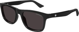 Montblanc MB0432S 001 Mens Sunglasses Black Size 55