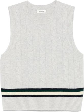 Sandro Gilet in maglia - Grigio