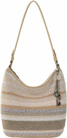 The Sak Sequoia Hobo Leather Bag in Sand Stripe at Nordstrom