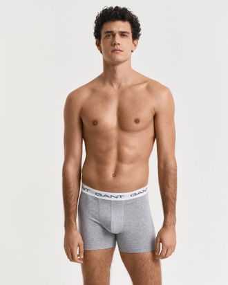 GANT Men 3-Pack Boxer Briefs (M) LIGHT GREY MELANGE