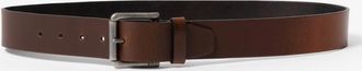 HUGO BOSS Mens BOSS Orange Joris Mens Italian Leather Belt with Engraved Buckle - Dark Brown 203 - Size: W34