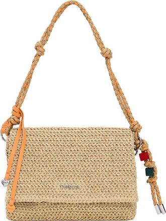 Desigual Raffia Crossbody Bag in Dark Beige at Nordstrom