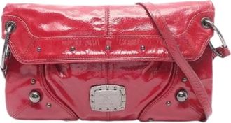 Burberry Borsa a spalla Pre-owned in vernice - - Pre-owned - Donna - Rosso - ONE SIZE