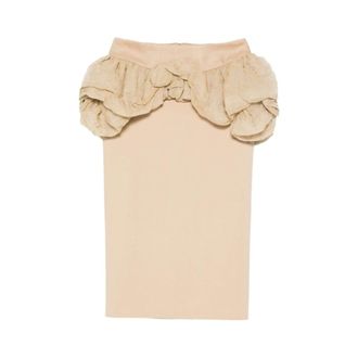 Max Mara Pencil Skirts, female, Beige, Size: XS Skirt Max Mara