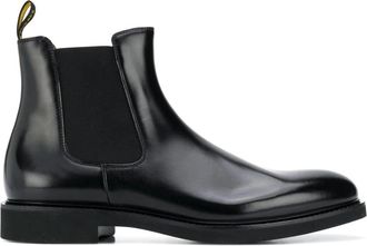 Doucal's Zwarte Chelsea Enkellaarzen - Heren - Chelseaboots - Zwart - 44 EU - Schoenen