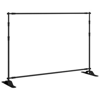vidaXL Soporte De Tel&oacute;n De Fondo Acero Negro 305x243 Cm Vidaxl