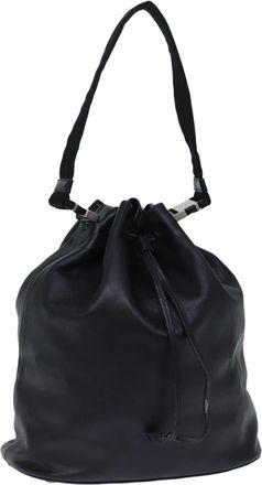 Prada Black Leather Shoulder Bag (Pre-Owned)