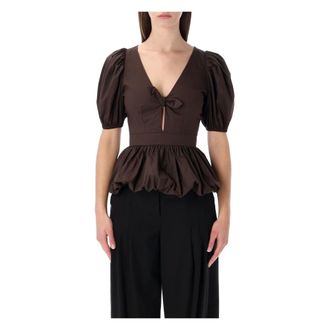 Rotate Rotate Birger Christensen, Dames, Blouses & Shirts, Bruin, Maat: S