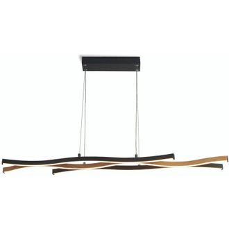 Searchlight Lampadario Moderno Fioritura Acciaio Nero Alluminio Led 38W 2300 - 3000 - 4000K