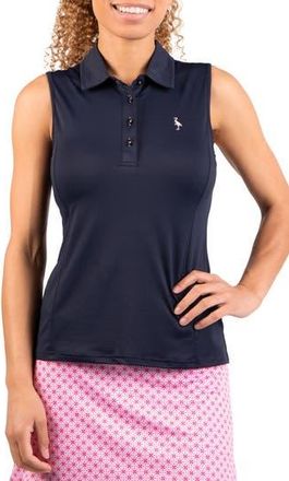 Tailorbyrd Textured Grid Polo Tank in Navy at Nordstrom Rack, Size X-Large