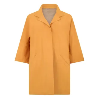 Moorer Single-Breasted Coats, female, Orange, Size: XL Apollinaire Coat