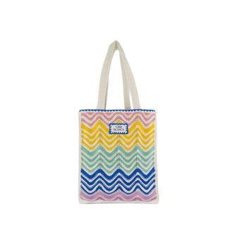 Casablanca Gradient Wave Crochet Shopper Bag