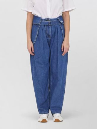 Loewe high waist cargo jeans wide leg