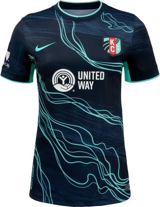 Nike Kansas City Current Stadium Away Nike Womens Dri-FIT NWSL Replica Jersey in Blue | P35557KCSL26-DOB