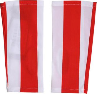 Dolce & Gabbana Fingerloze handschoenen tot de pols - Dames - Handschoenen - Rood - ONE Size - Nylon - Accessoires