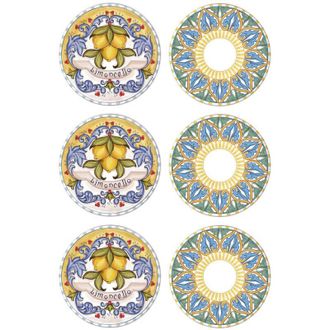 Asir Group LLC Juego De Platos Y Vajilla Set 19 Cm 100% Cer&aacute;mico Multicolor