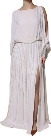 Christian Pellizzari Embellished Long Maxi Womens Dress (Pre-Owned)