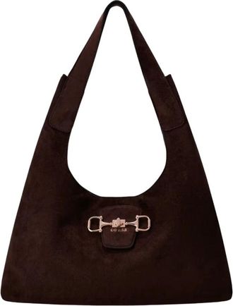 Guess Sunset Hobo - Dames - Schoudertassen - Bruin - ONE Size - Polyester - Tassen