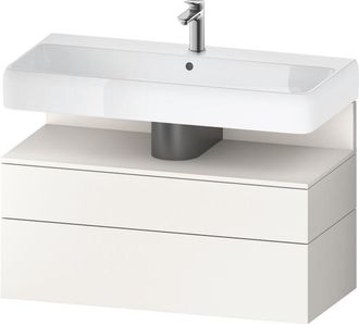Duravit Duravit - Qatego Mueble Bajo Lavabo, 1 Extra&iacute;ble Y 1 Caj&oacute;n