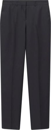 Givenchy Straight Trousers, female, Black, Size: 2XL Pinstripe Wool Straight Trousers