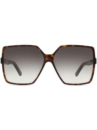 Saint Laurent Eyewear Occhiali da sole squadrati - Marrone