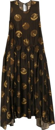 Uma Wang Moulay jurk - Bruin