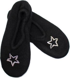 Portolano Rhinestone Star Slipper in Black at Nordstrom Rack, Size Medium
