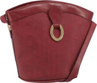 Dior Pre-owned Vintage Bucket Bag - Dames - Vintage Tas - Rood - ONE Size - Leer - Vintage