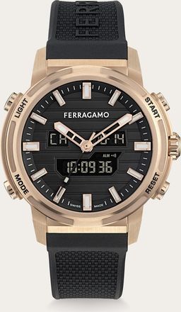 Ferragamo Men Ferragamo Sport Anadigit Watch Black